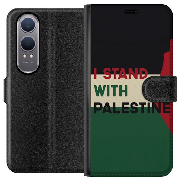 OnePlus Nord CE4 Lite Lompakkokotelo Pysähdy Palestiinan puol