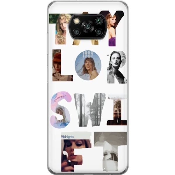 Xiaomi Poco X3 NFC Gennemsigtig cover Taylor Swift