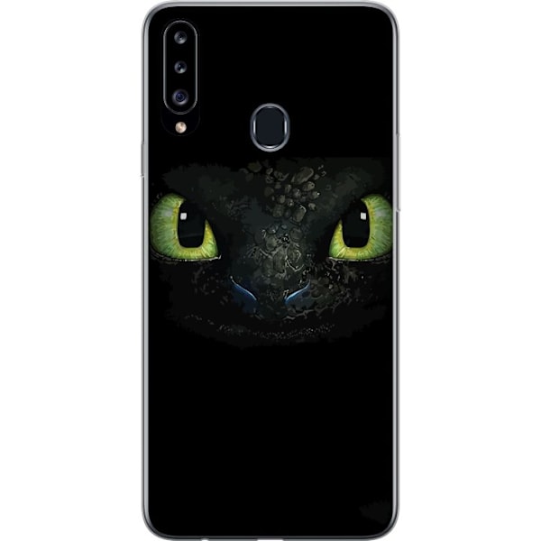Samsung Galaxy A20s Genomskinligt Skal How to Train Your Dragon (Draktränaren)