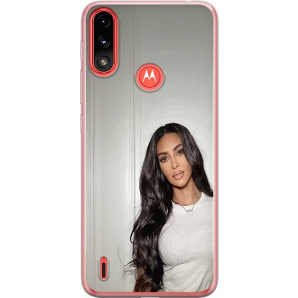 Motorola Moto E7 Power Läpinäkyvä kuori Kim Kardashian – Iconic Style Collection