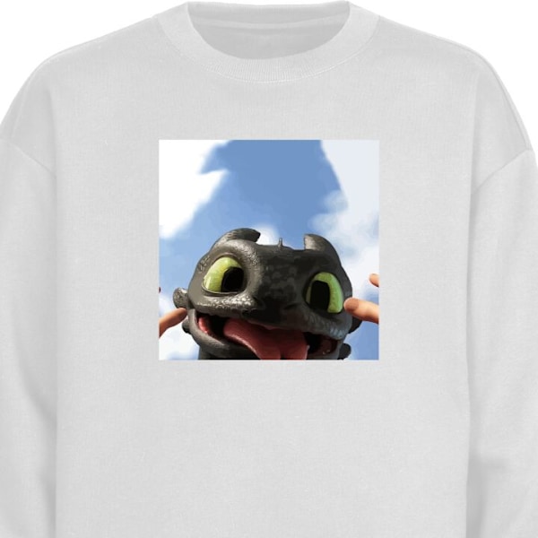 Sweatshirt for Barn | Myk og Klassisk Collegegenser Draketrener hvit one size