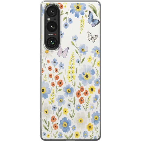 Sony Xperia 1 VI Gennemsigtig cover Sommerblomster