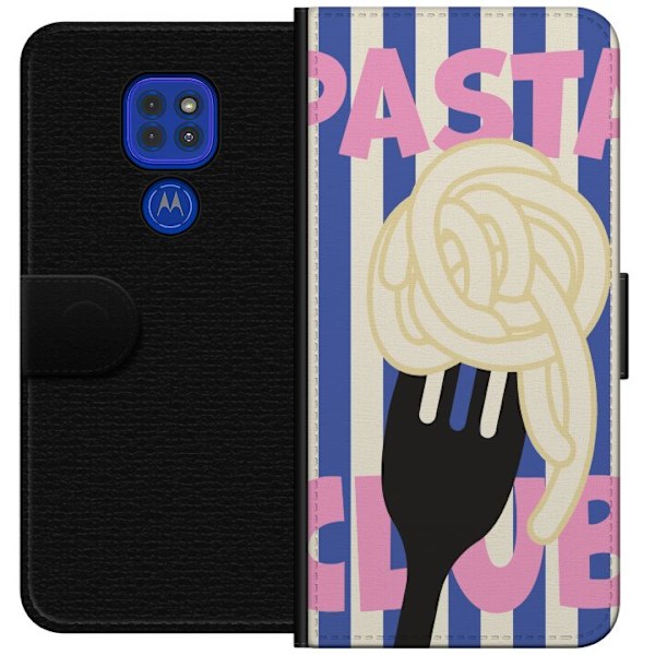 Motorola Moto G9 Play Lompakkokotelo Pasta Twirl