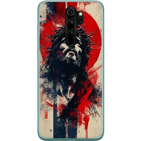 Xiaomi Redmi Note 8 Pro  Läpinäkyvä kuori Jeesus ristillä - kristillinen aihe vahvalla symboliikalla uskosta ja toivosta