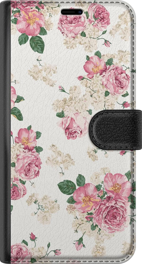 Kompatibelt Plånboksfodral till Apple iPhone 14 Pro Retro Blommor