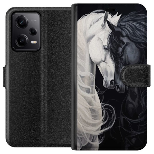 Xiaomi Redmi Note 12 Pro Lompakkokotelo Hevonen rakkaudessa