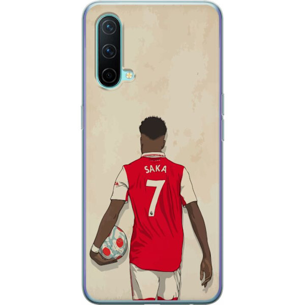 OnePlus Nord CE 5G Läpinäkyvä kuori Arsenal FC Jalkapallo Arsenal FC Motiivi Pelaaja Premier League Englanti Suosittu Urheilulaji Jalkapallotähti