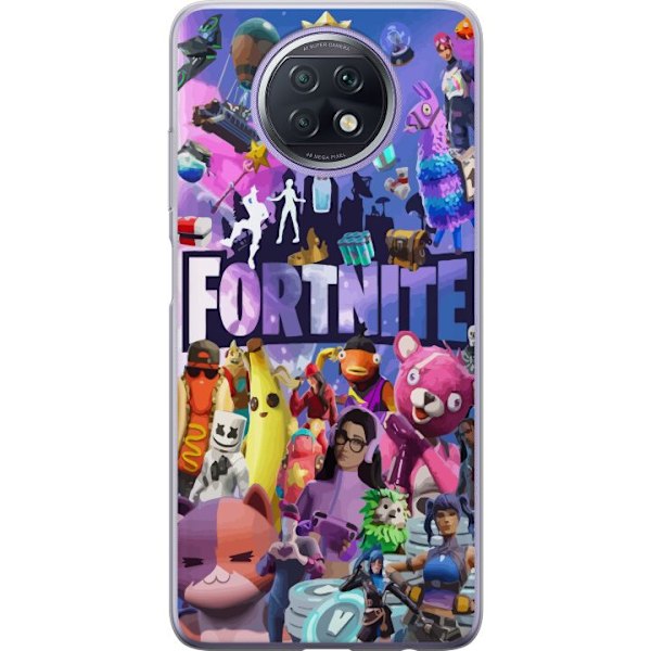 Xiaomi Redmi Note 9T Genomskinligt Skal Fortnite Skins Emotes