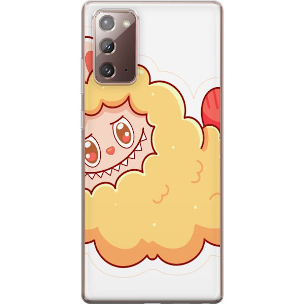 Samsung Galaxy Note20 Läpinäkyvä kuori Labubu Pesukarhu Pop Mart Hahmo Keräilyesine Söpö Suunnittelu Suosittu Teema Taideteos Leikkisarja