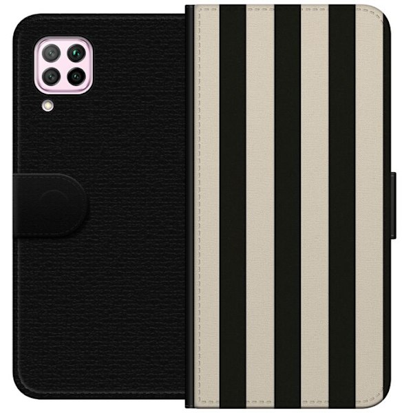 Huawei P40 lite Tegnebogsetui Linje Flow