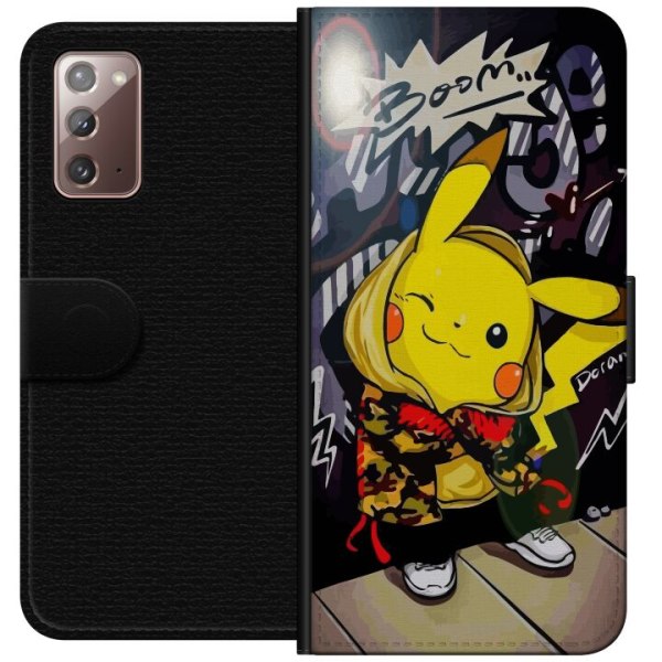 Samsung Galaxy Note20 Lompakkokotelo Pikachu