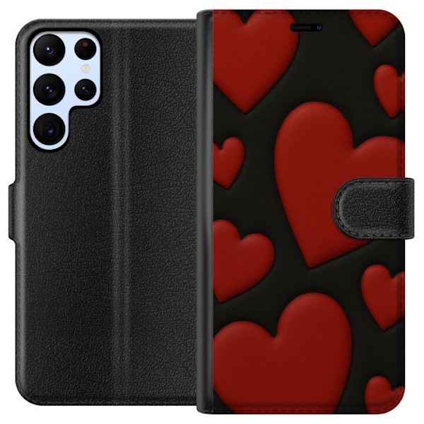 Samsung Galaxy S24 Ultra Plånboksfodral Red Velvet Hearts