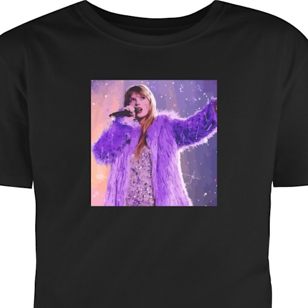 Barn-T-shirt | Bekväm T-shirt för Barn Taylor Swift svart 5-6 År