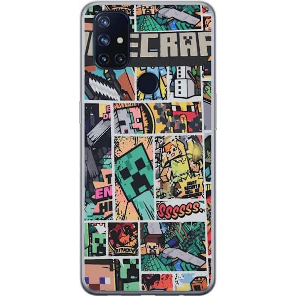 OnePlus Nord N10 5G Gennemsigtig cover Minecraft Kunst