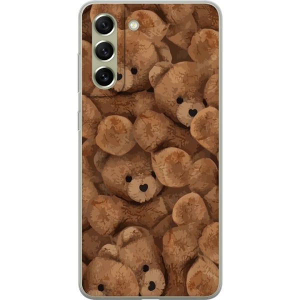 Samsung Galaxy S21 FE 5G Genomskinligt Skal Teddybjörnar