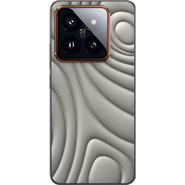 Xiaomi 14 Pro Gennemsigtig cover Sølvbølger
