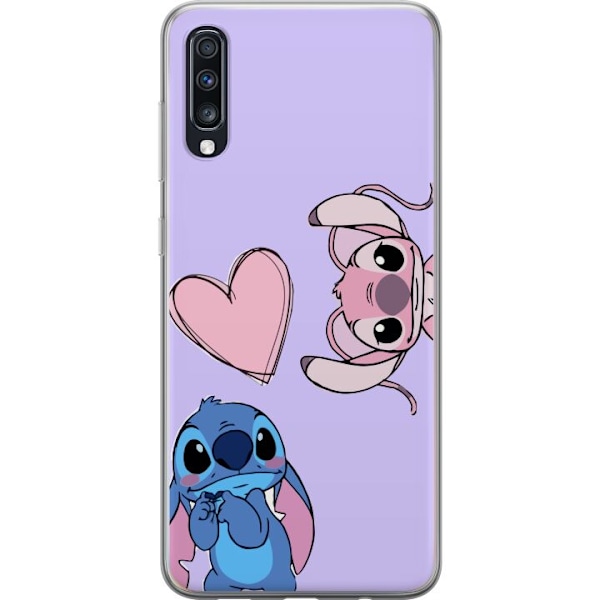 Samsung Galaxy A70 Gjennomsiktig deksel Stitch Mode