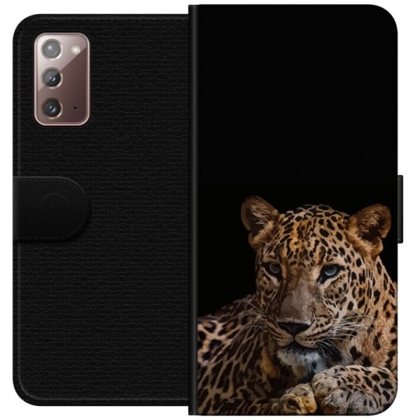 Samsung Galaxy Note20 Lompakkokotelo Leopard
