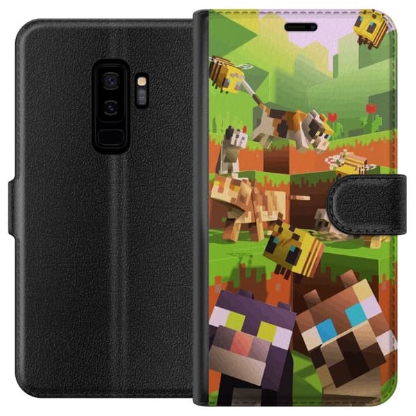Kompatibel Tegnebogsetui til Samsung Galaxy S9+ MineCraft