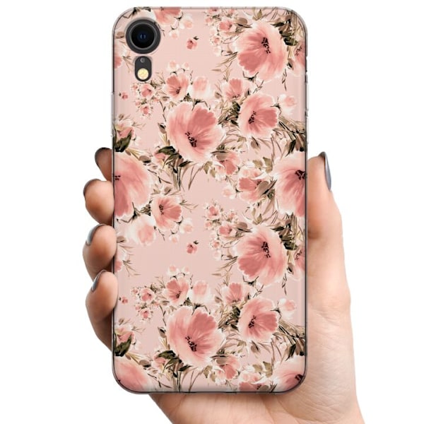 Apple iPhone XR TPU Mobildeksel Blomster