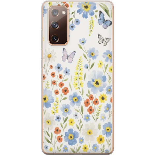 Samsung Galaxy S20 FE Genomskinligt Skal Sommarblommor