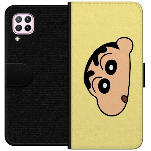 Huawei P40 lite Plånboksfodral Peeking Shinchan