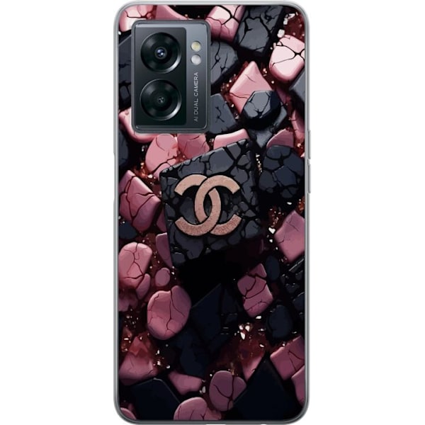 OnePlus Nord N300 Gjennomsiktig deksel Chanel Svart og Rosa