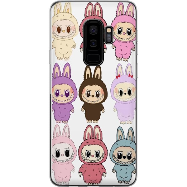 Samsung Galaxy S9+ Gennemsigtig cover Labubu Pink Monster - Po