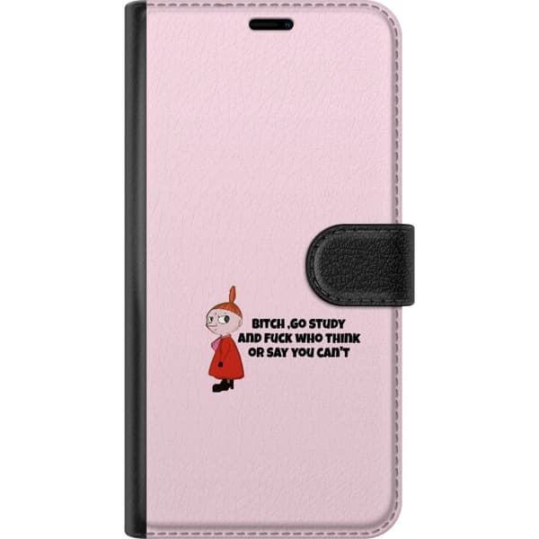 Kompatibelt Lommeboketui til Apple iPhone XR Go Study rosa citatmotiv rosa