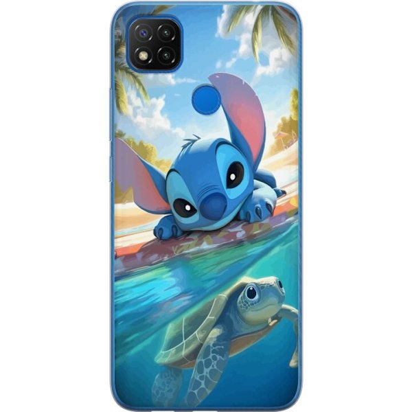 Xiaomi Redmi 9C NFC Läpinäkyvä kuori Stitch kilpikonnalla -