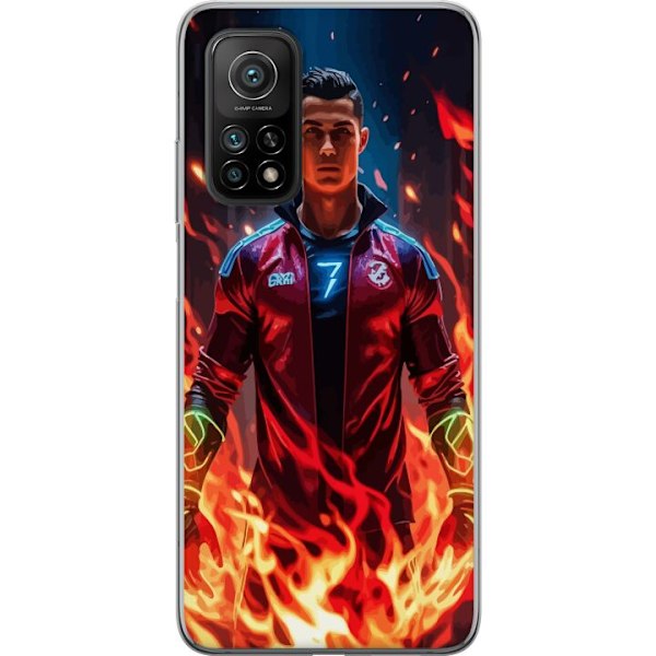 Xiaomi Mi 10T 5G Genomskinligt Skal Ronaldo Inferno – fotbol