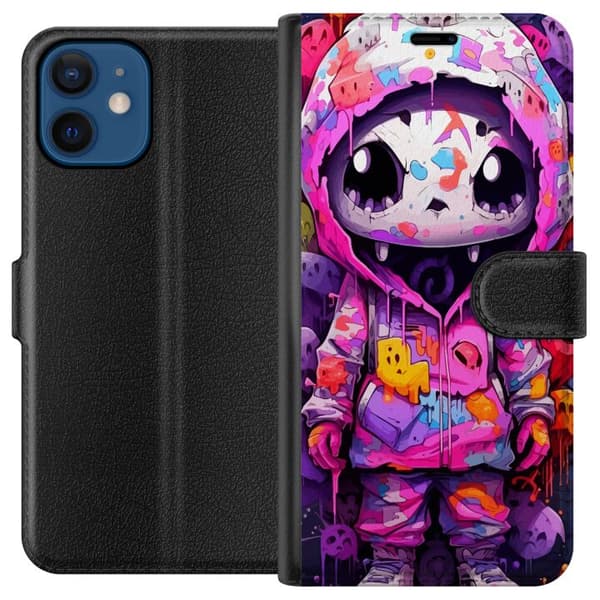 Kompatibel Tegnebogsetui til Apple iPhone 12 mini Anime