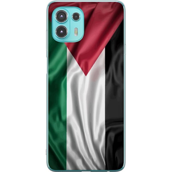 Motorola Edge 20 Lite Läpinäkyvä kuori Palestiinan lippu
