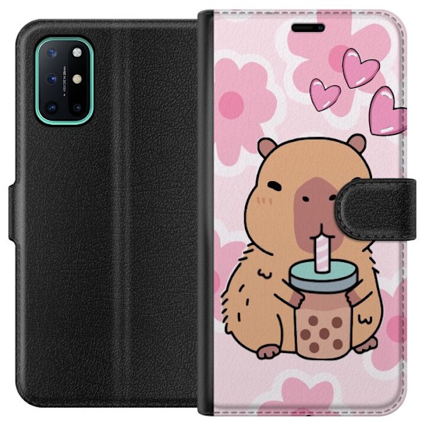 OnePlus 8T Lompakkokotelo Kawaii Capybara Sydän Anime-tyyli S
