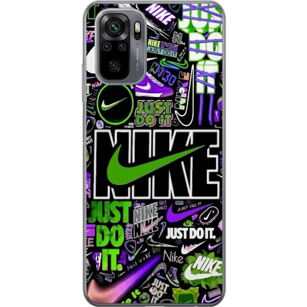 Xiaomi Redmi Note 10S Läpinäkyvä kuori Nike