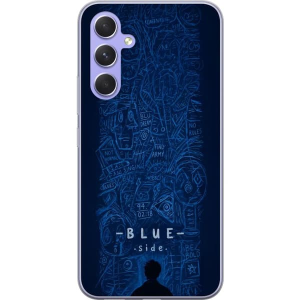 Kompatibelt Mobildeksel til Samsung Galaxy A54 Blue Side illustration blå