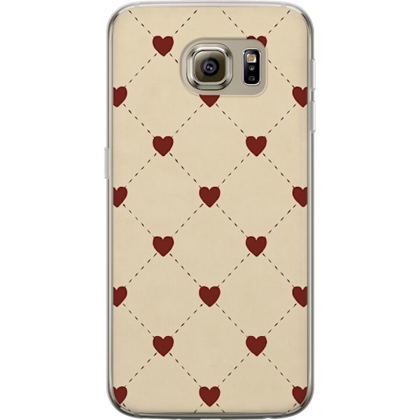 Samsung Galaxy S6 Gennemsigtig cover Hjertegitter