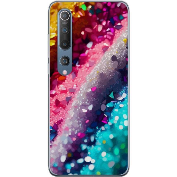 Xiaomi Mi 10 5G Gennemsigtig cover Glitter