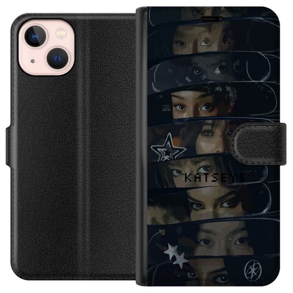 Kompatibelt Lommeboketui til Apple iPhone 13 mini KATSEYE svart