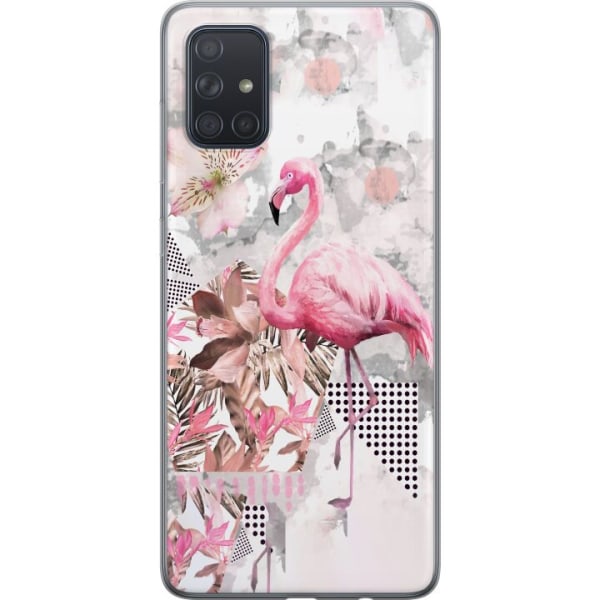 Samsung Galaxy A71 Cover / Mobilcover - Flamingo