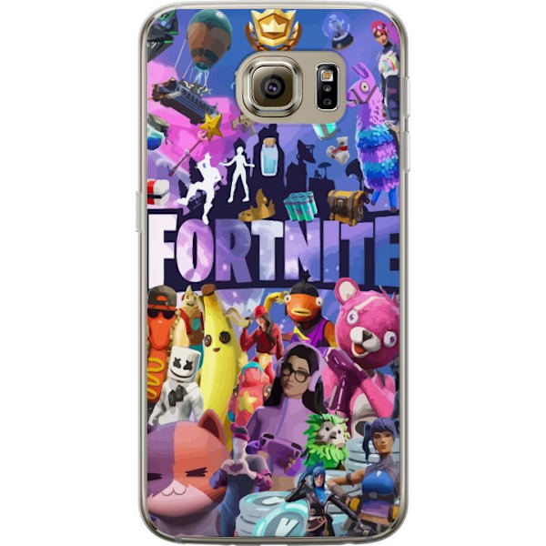 Samsung Galaxy S6 Läpinäkyvä kuori Fortnite Hahmot Peliteema Ikonit Peli Suunnittelu Suosittu Taistelurojalainen Lapset Pelihahmojen Teema