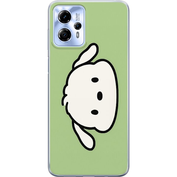Motorola Moto G13 Läpinäkyvä kuori Snoopy Flip