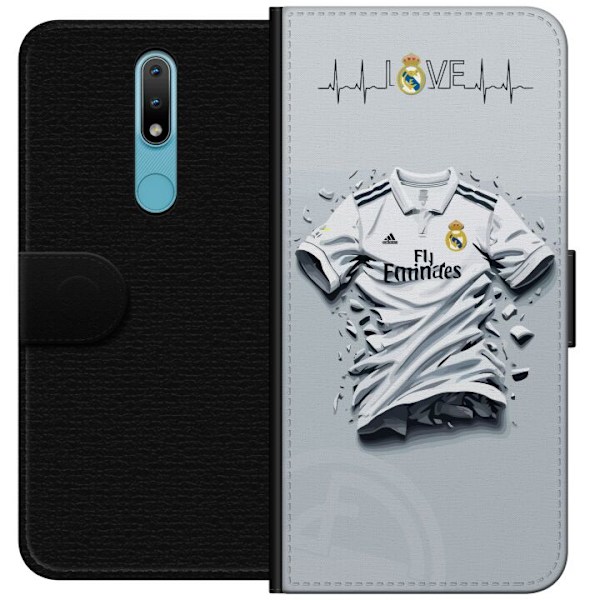 Nokia 2.4 Tegnebogsetui Real Madrid