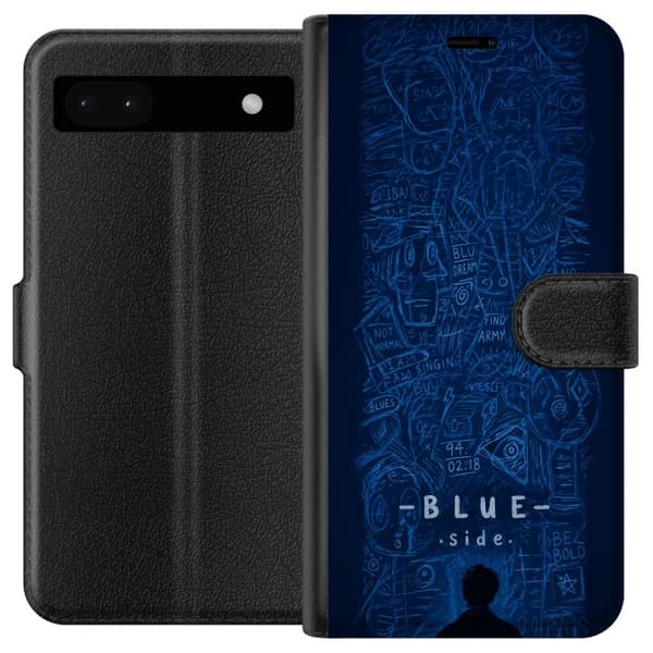 Kompatibelt Plånboksfodral till Google Pixel 6a Blue Side illustration blå