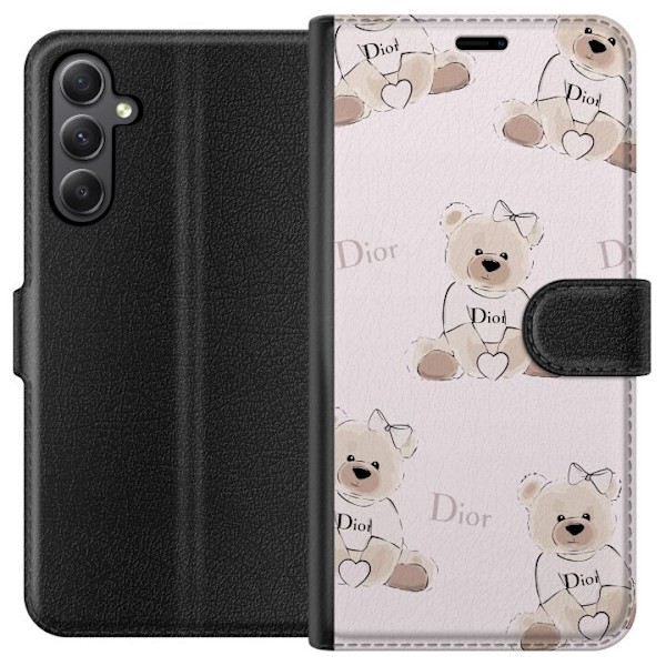 Samsung Galaxy S23 FE Tegnebogsetui Teddy Dior Vibes - luksuriøs bamse i modetil