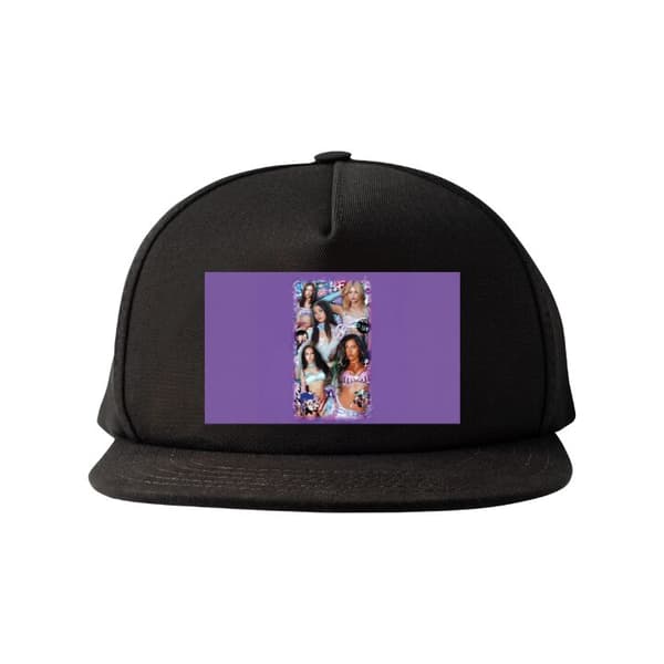 Snapback-lue svart one size