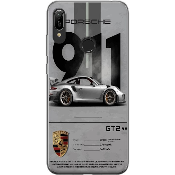 Huawei Y6 (2019) Gjennomsiktig deksel Porsche 911