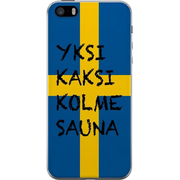 Apple iPhone 5s Läpinäkyvä kuori Bara Bada Sauna