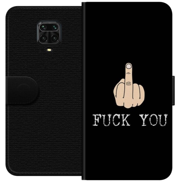 Xiaomi Redmi Note 9S Plånboksfodral Fuck You