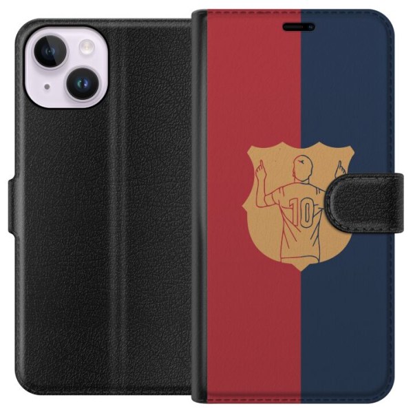 Apple iPhone 15 Plånboksfodral FC Barcelona